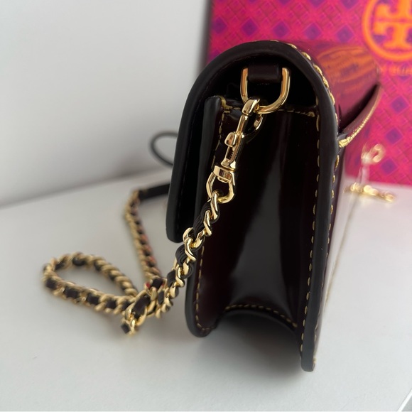 NWT Tory Burch Britten Smooth Chain Wallet & Wristlet - Picture 10 of 16